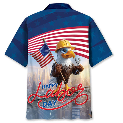 Funny Eagle Labor Day Hawaiian Shirt