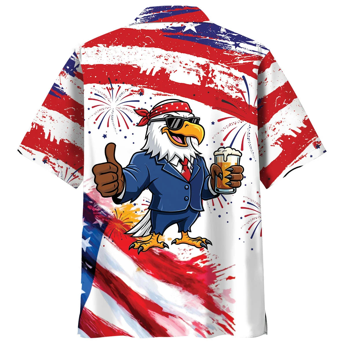 Funny Eagle Proud of America Hawaiian Shirt