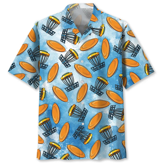 Funny Flying Disc Golf Hawaiian Shirt - S - hawaiian shirt