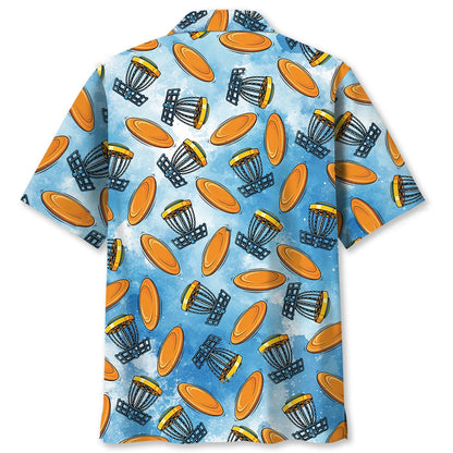 Funny Flying Disc Golf Hawaiian Shirt