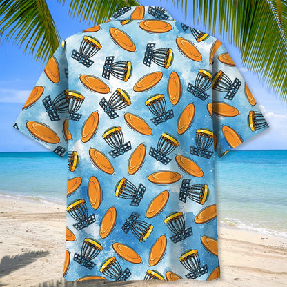 Funny Flying Disc Golf Hawaiian Shirt