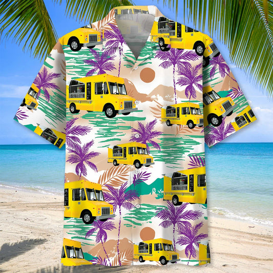 Funny Food Truck Hawaiian Shirt - S - hawaiian shirt