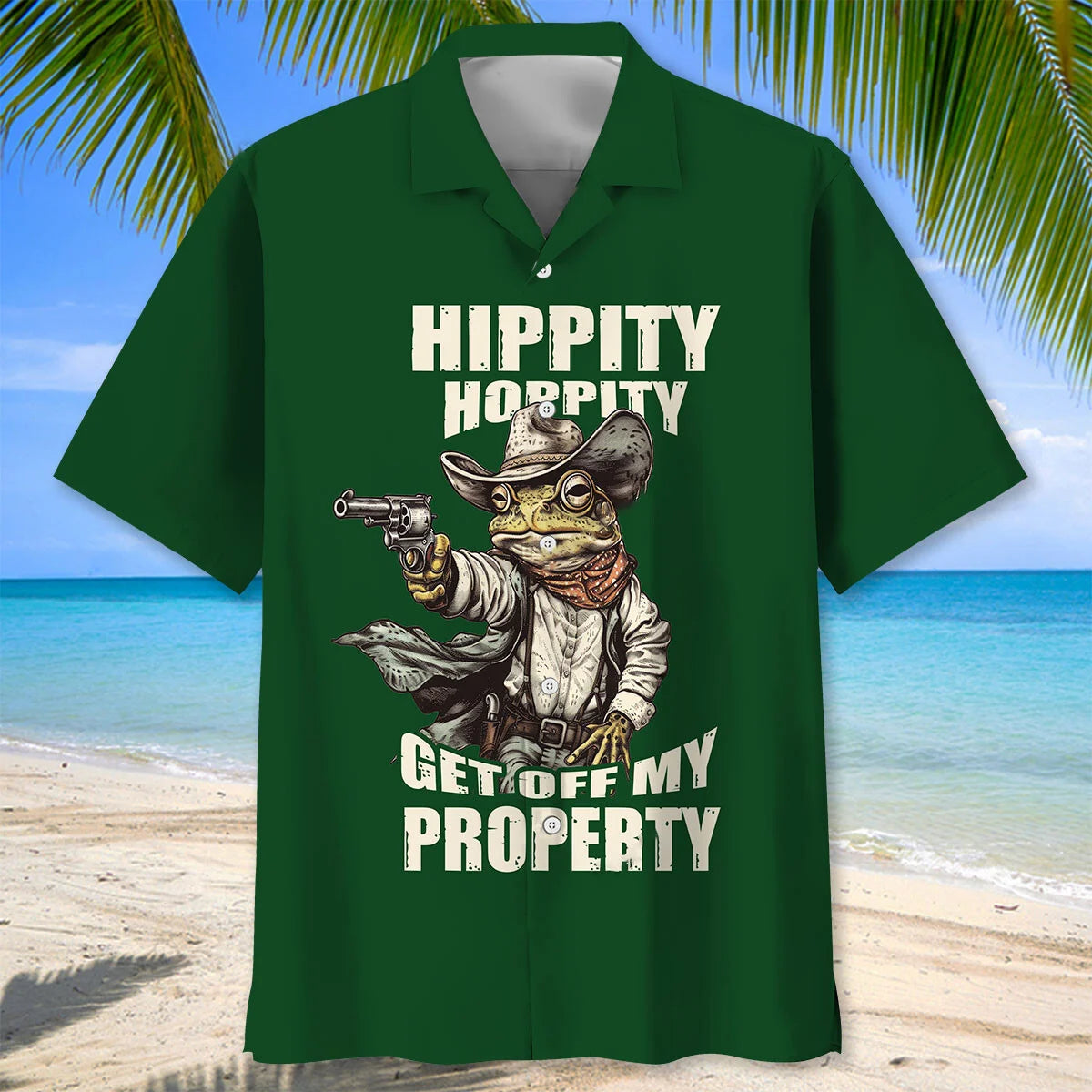 Funny Frog Cowboy Hawaiian Shirt