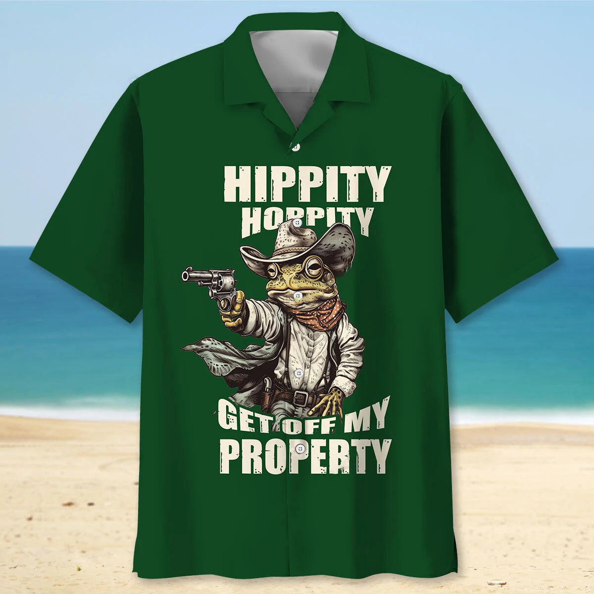 Funny Frog Cowboy Hawaiian Shirt