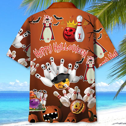 Funny Haunted Bowling Pins Hawaiian Shirt