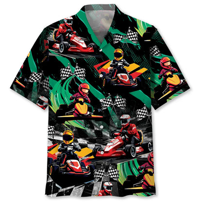 Funny Karts Racing Hawaiian Shirt