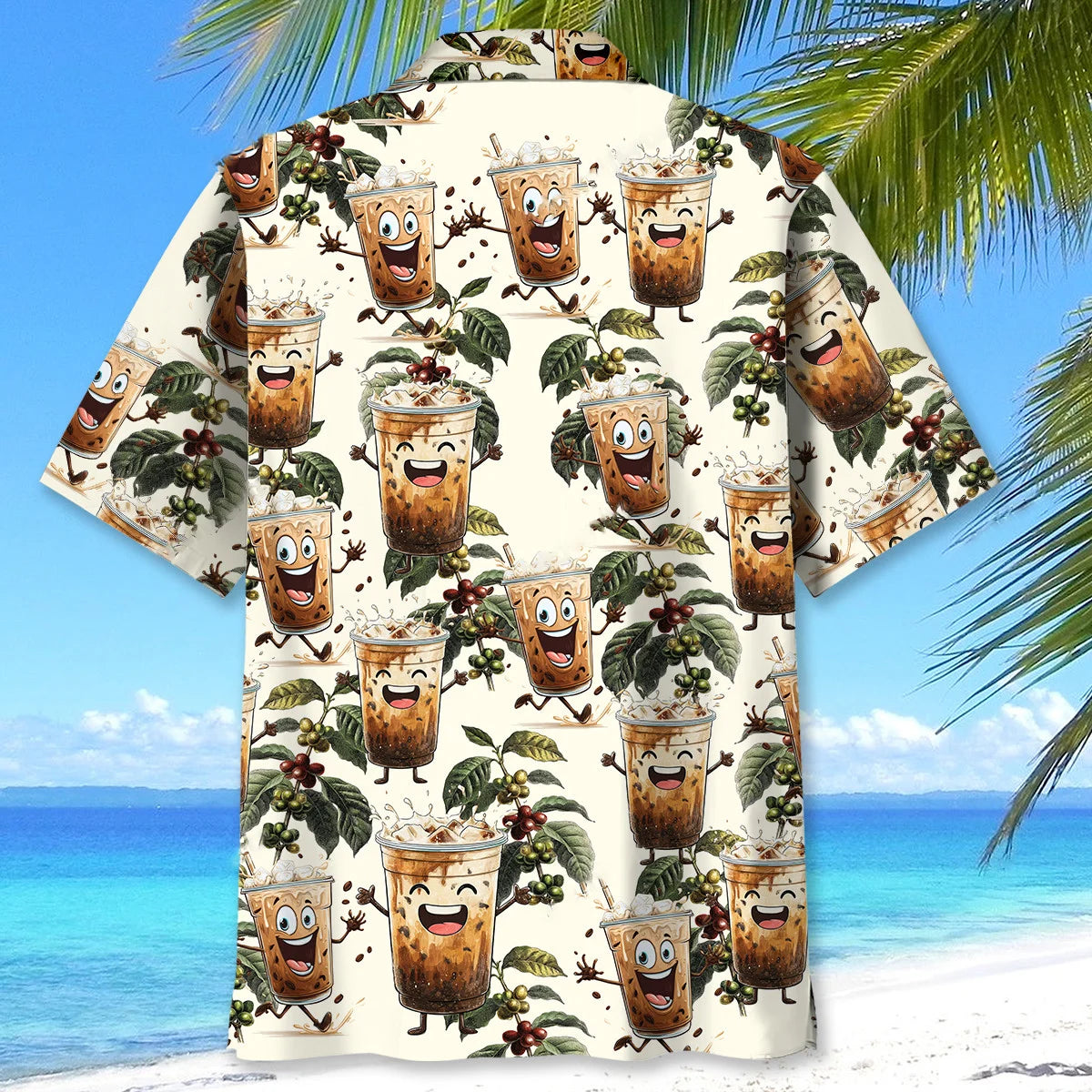 Funny Latte Iced Coffee Hawaiian Shirt