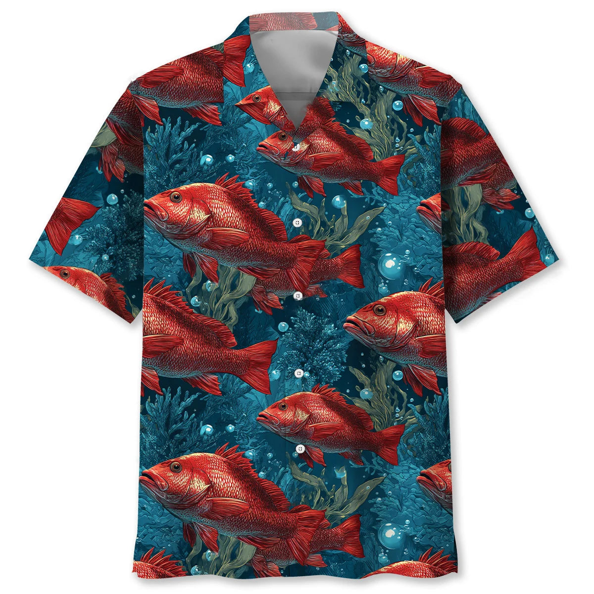 Funny Ocean King Snapper Hawaiian Shirt