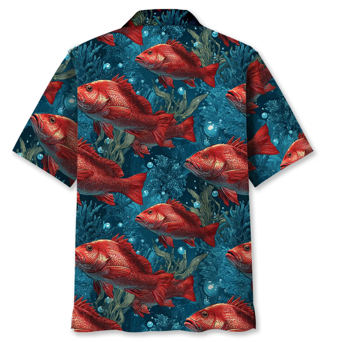 Funny Ocean King Snapper Hawaiian Shirt