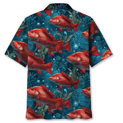 Funny Ocean King Snapper Hawaiian Shirt