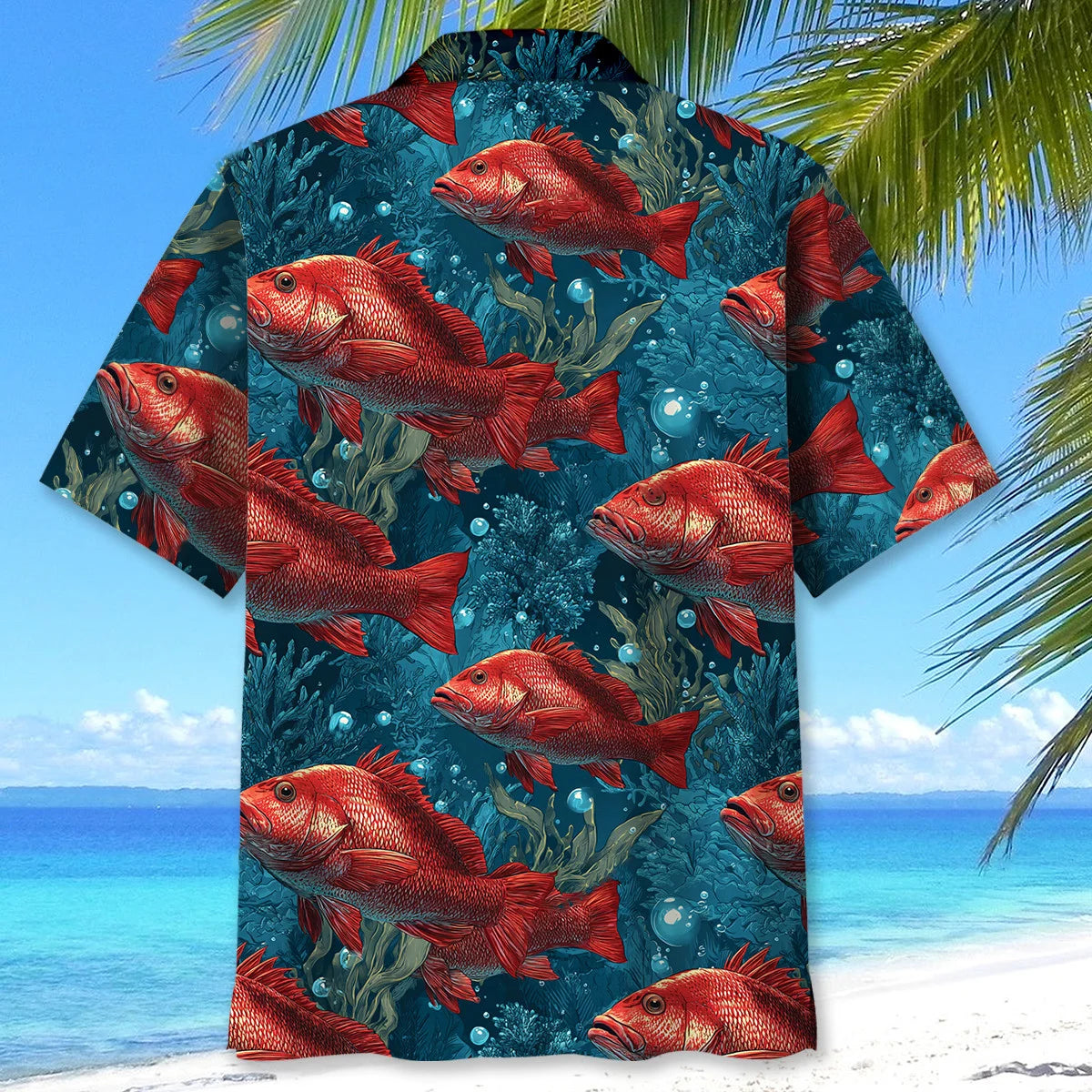 Funny Ocean King Snapper Hawaiian Shirt