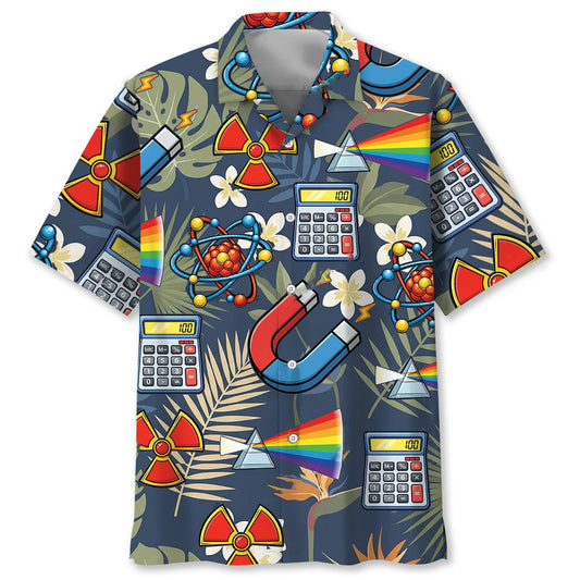 Funny Physic Teacher Hawaiian Shirt - S - hawaiian shirt
