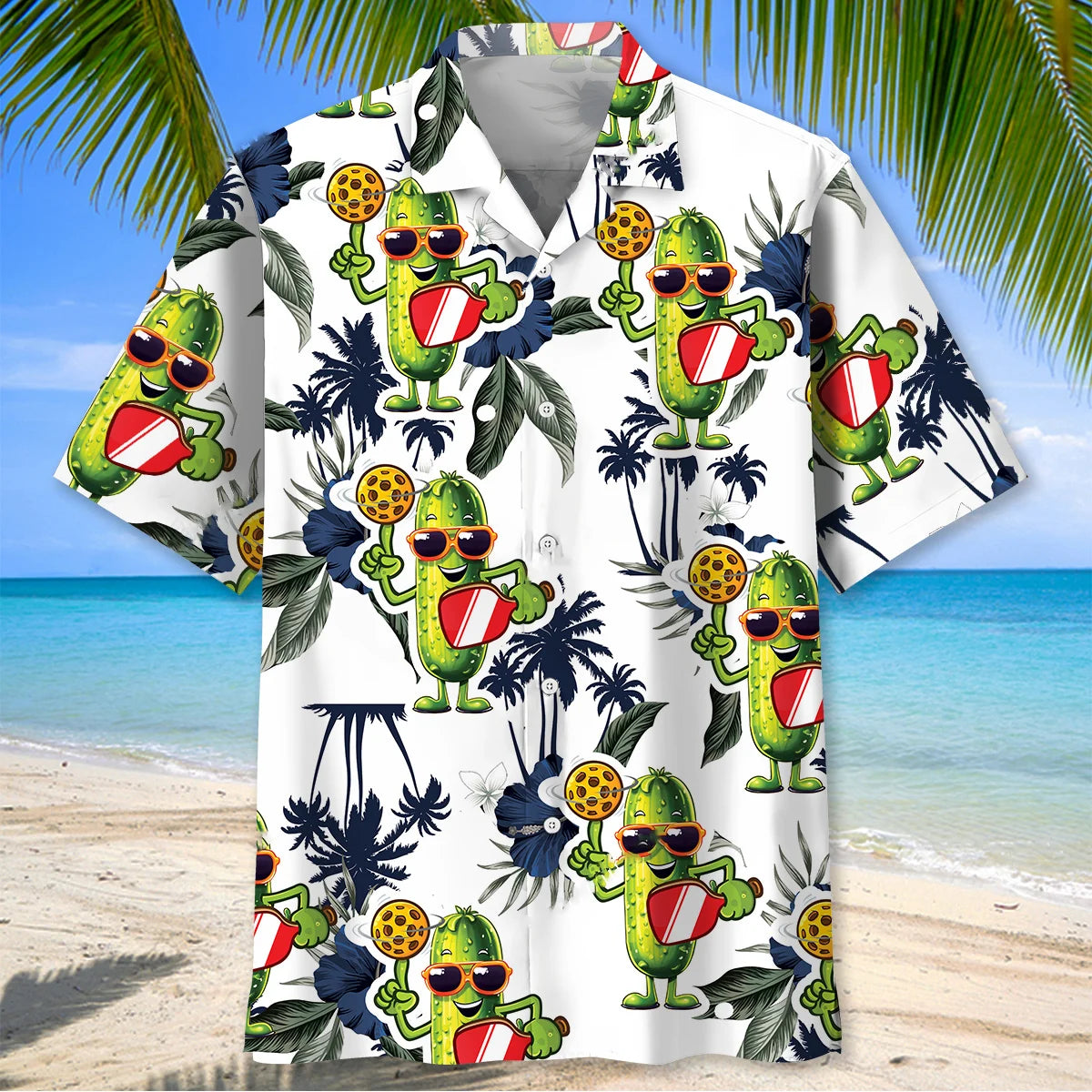 Funny Pickleball Tropical Hawaiian Shirt