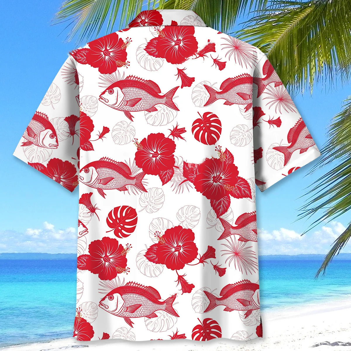 Funny Red Snapper Fishes Hawaiian Shirt