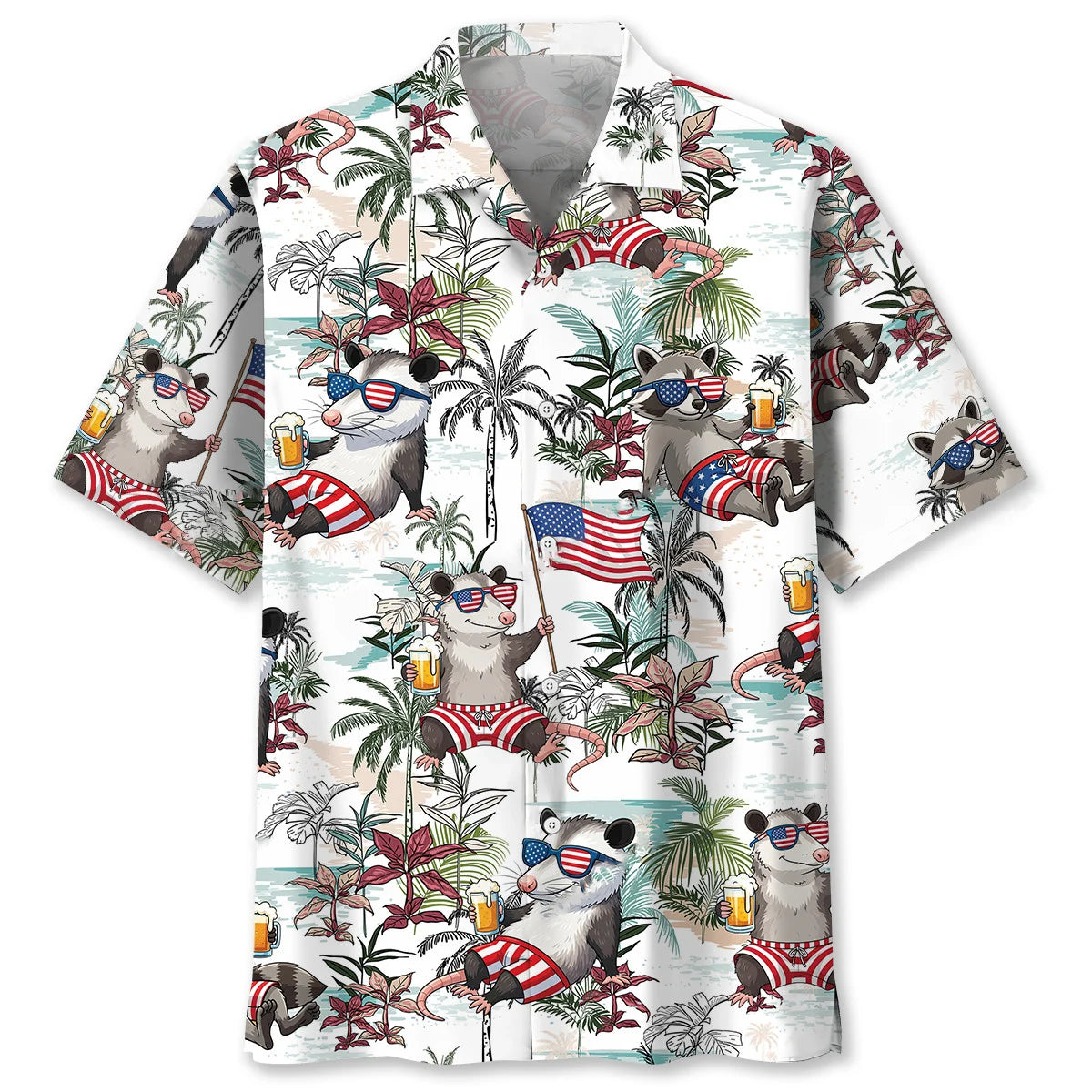 Funny Trash Team America Hawaiian Shirt