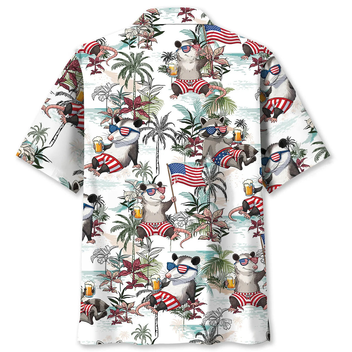 Funny Trash Team America Hawaiian Shirt