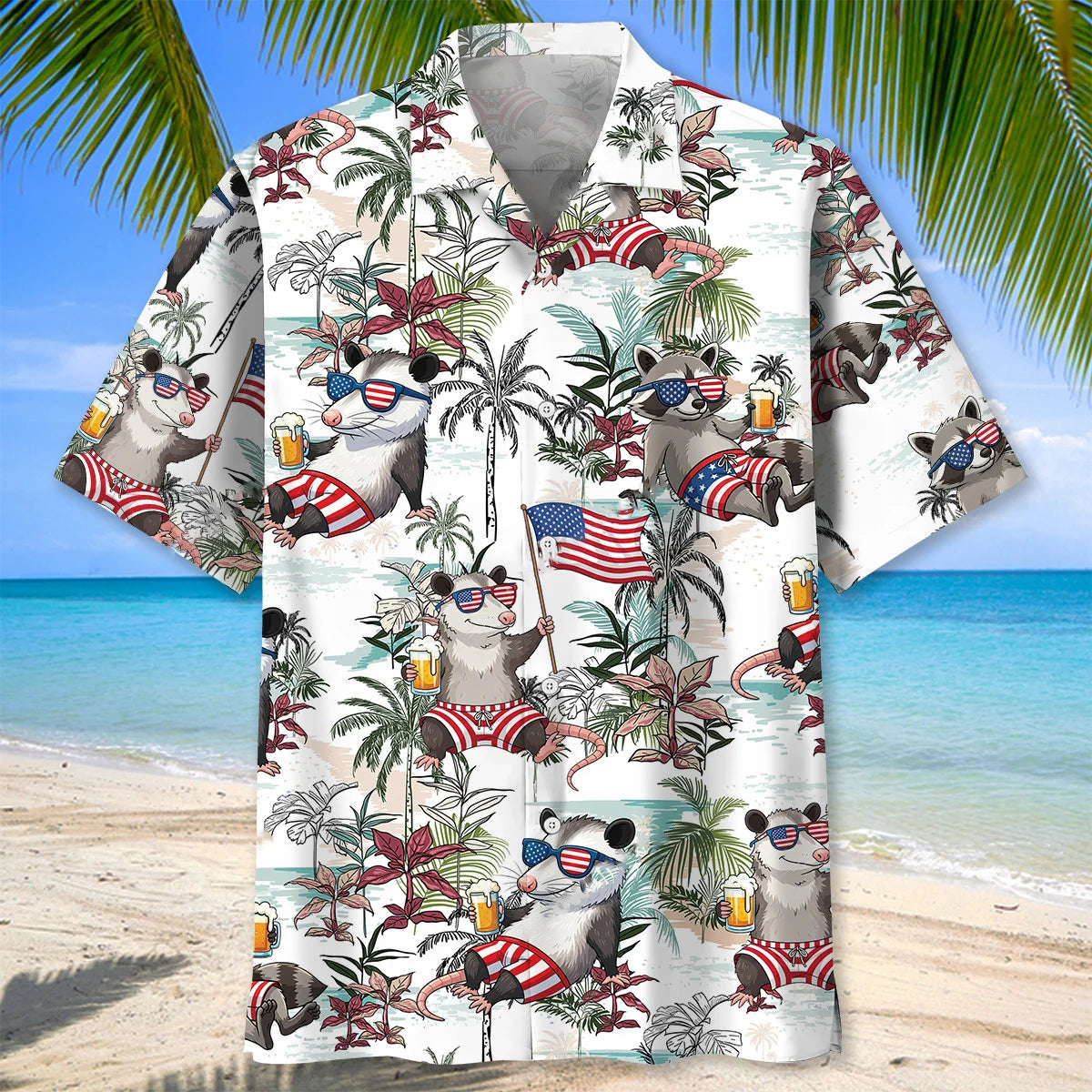 Funny Trash Team America Hawaiian Shirt