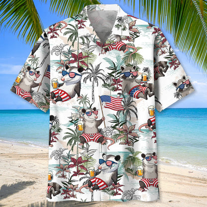 Funny Trash Team America Hawaiian Shirt