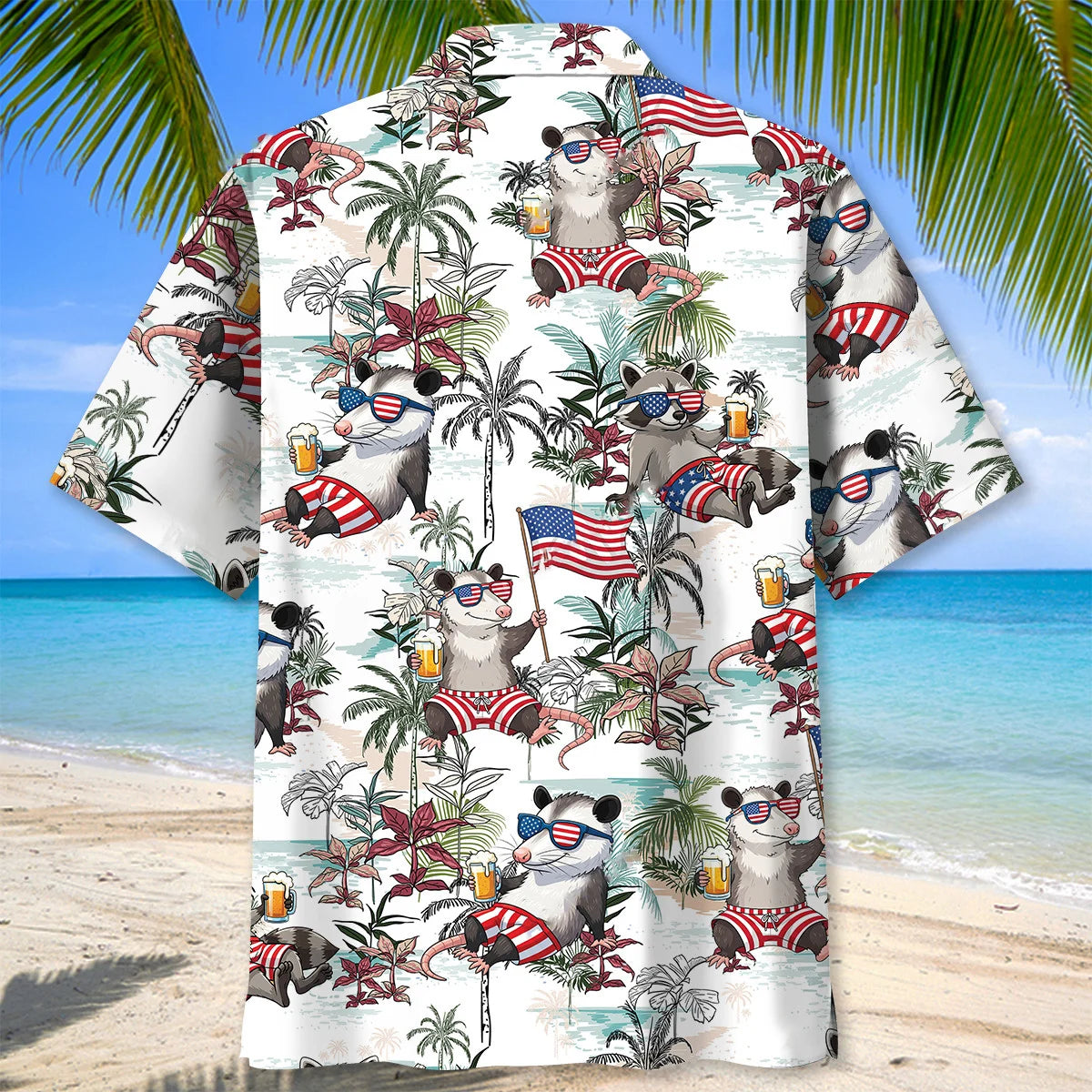 Funny Trash Team America Hawaiian Shirt