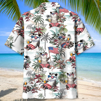 Funny Trash Team America Hawaiian Shirt