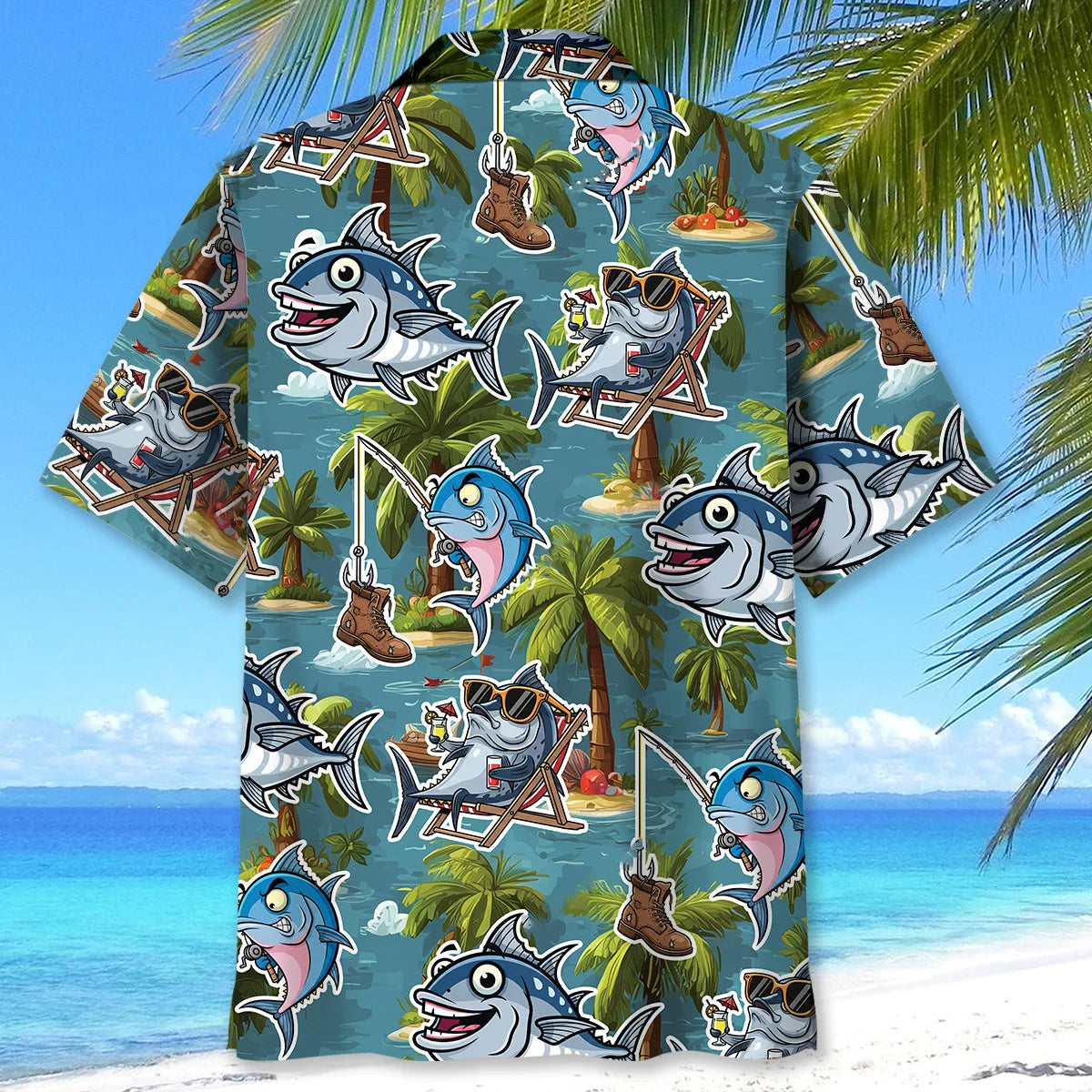 Funny Tuna Beach Hawaiian Shirt