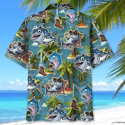 Funny Tuna Beach Hawaiian Shirt
