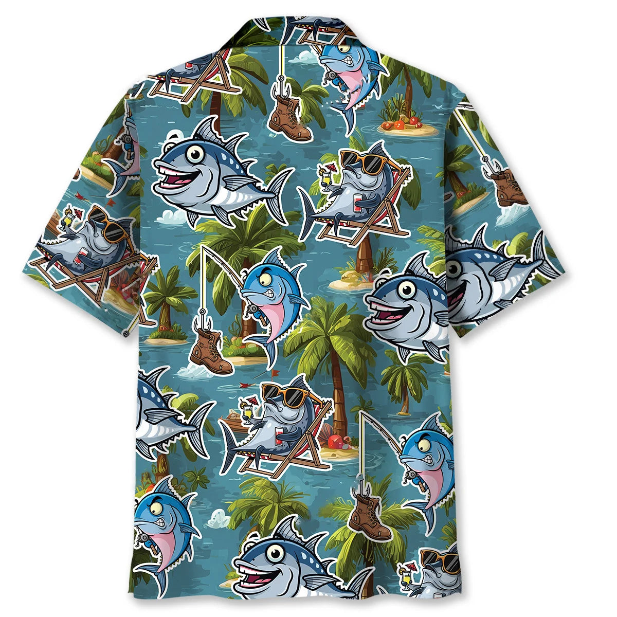 Funny Tuna Beach Hawaiian Shirt
