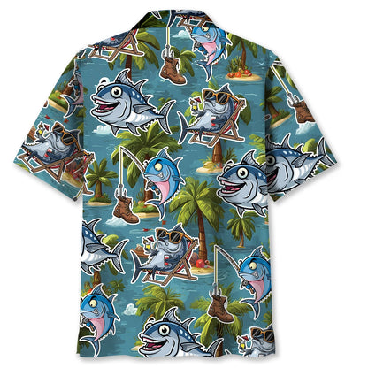 Funny Tuna Beach Hawaiian Shirt