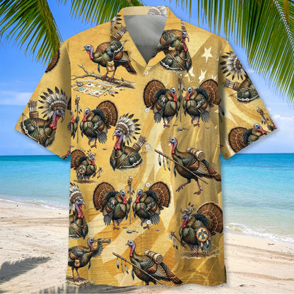 Funny Wild Turkey America Hawaiian Shirt