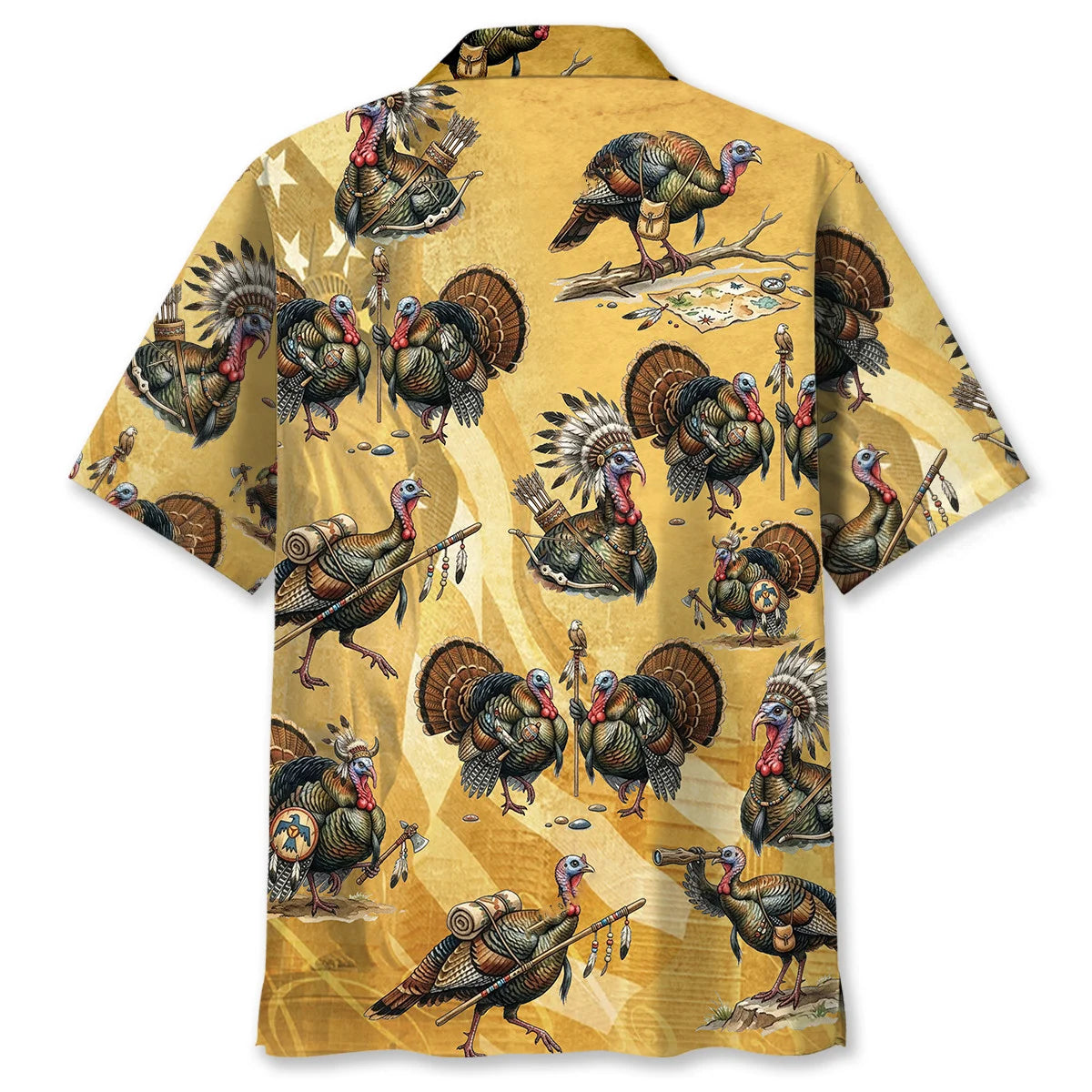 Funny Wild Turkey America Hawaiian Shirt