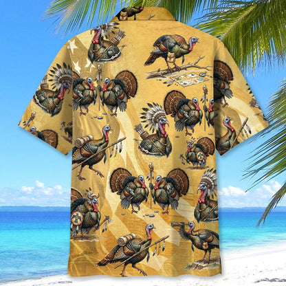 Funny Wild Turkey America Hawaiian Shirt