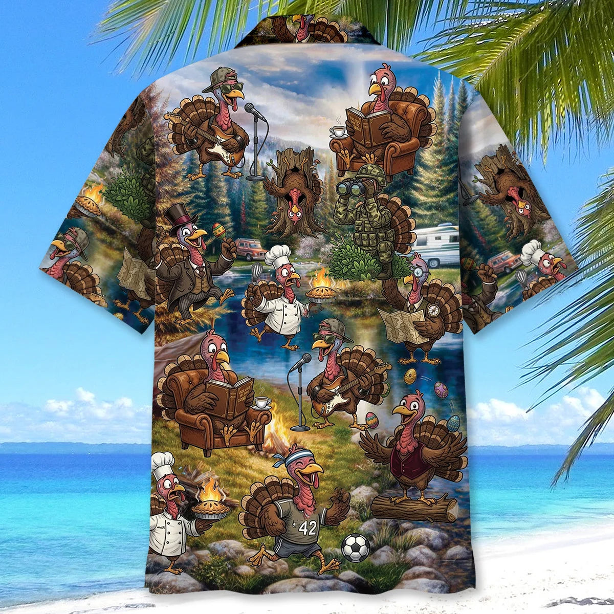 Funny Wild Turkey Hunting Vintage Hawaiian Shirt