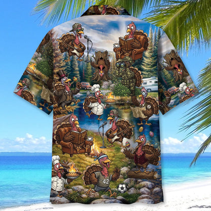 Funny Wild Turkey Hunting Vintage Hawaiian Shirt