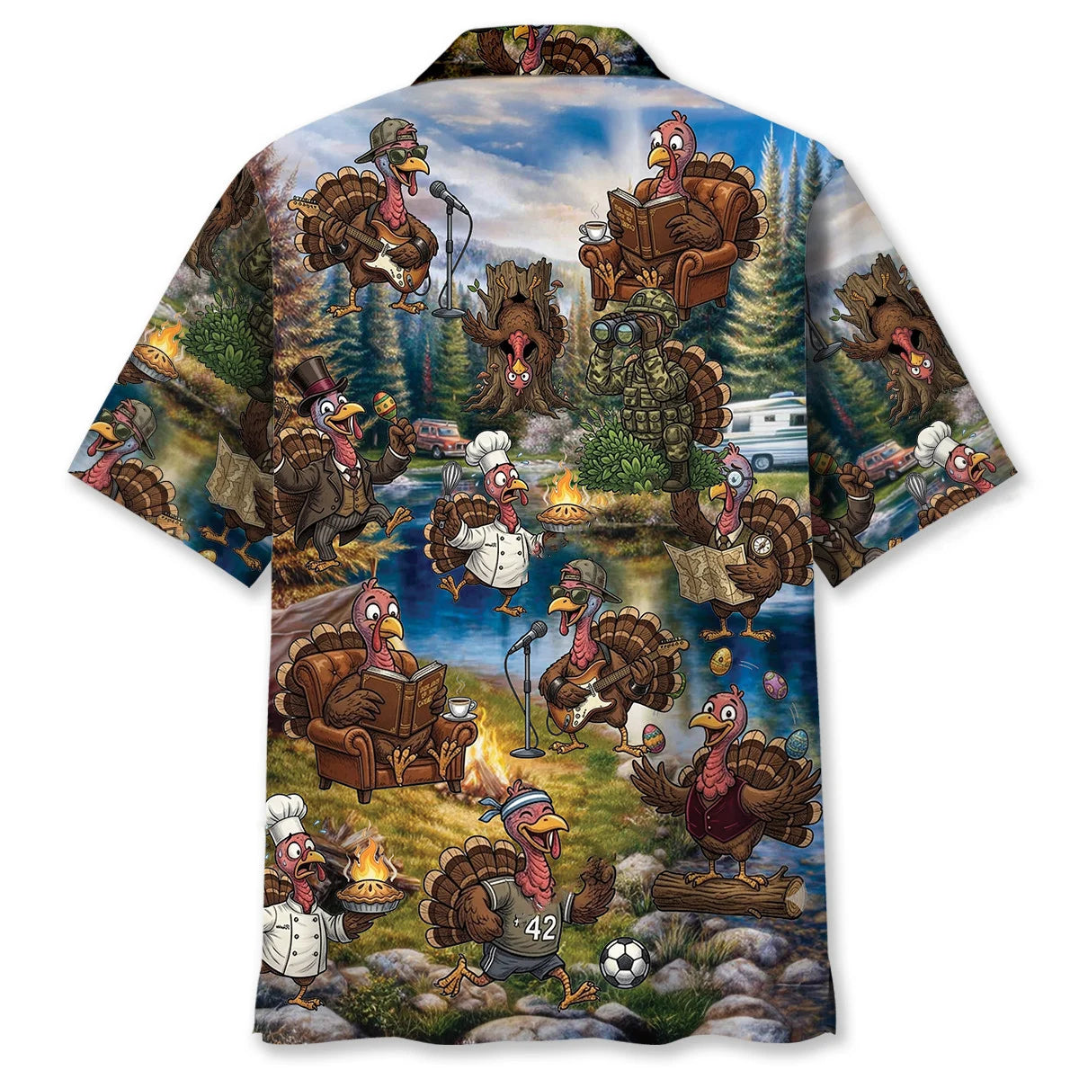 Funny Wild Turkey Hunting Vintage Hawaiian Shirt