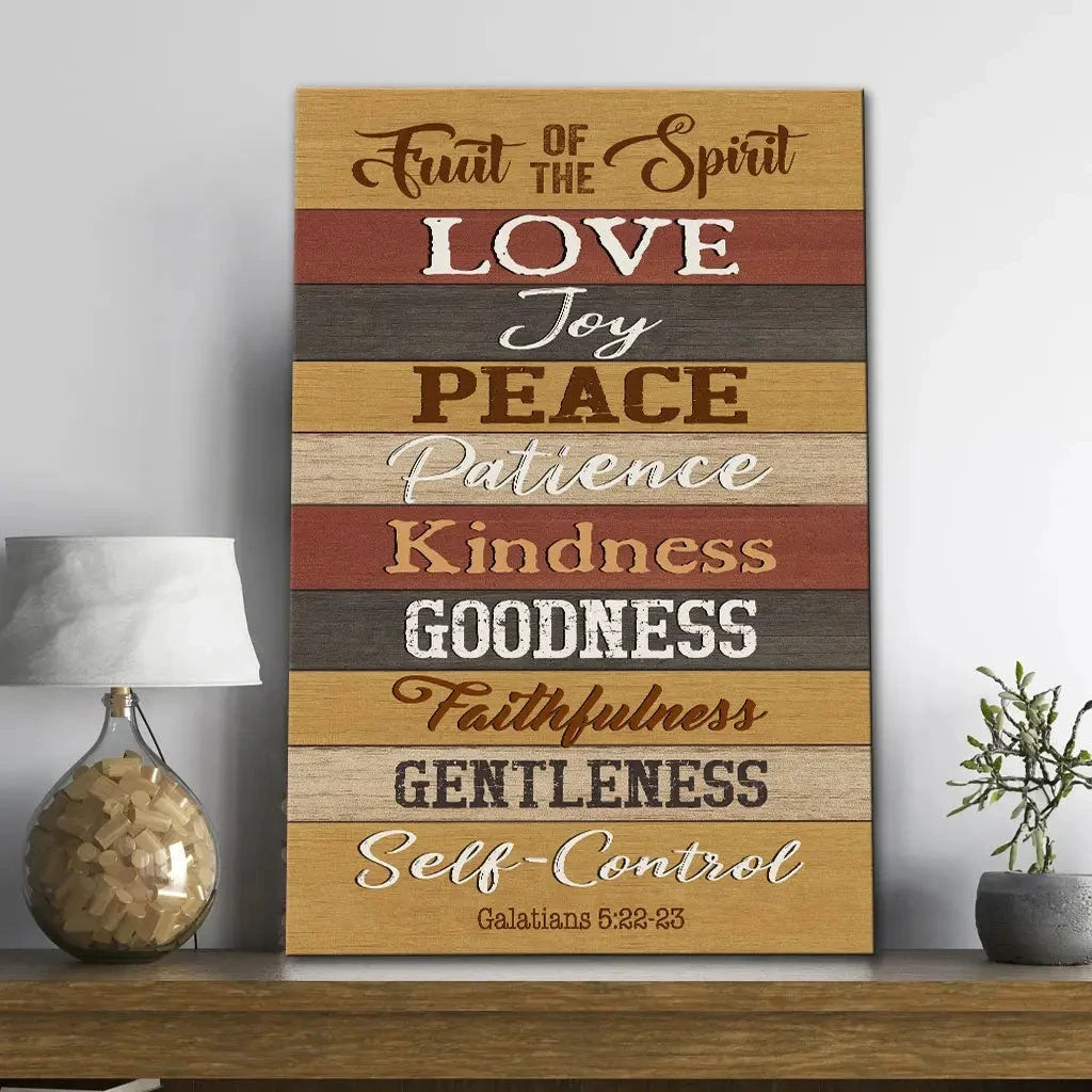 galatians 5 22 23 fruit of the spirit canvas print (view 3)