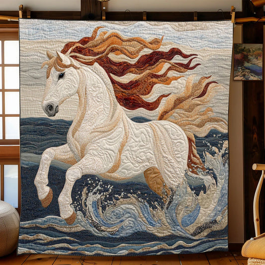 Galloping Horse Quilt Blanket