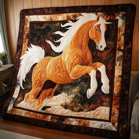 Galloping Horse Quilt Blanket