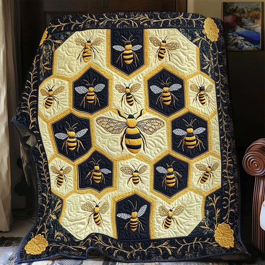 Garden Bee Quilt Blanket