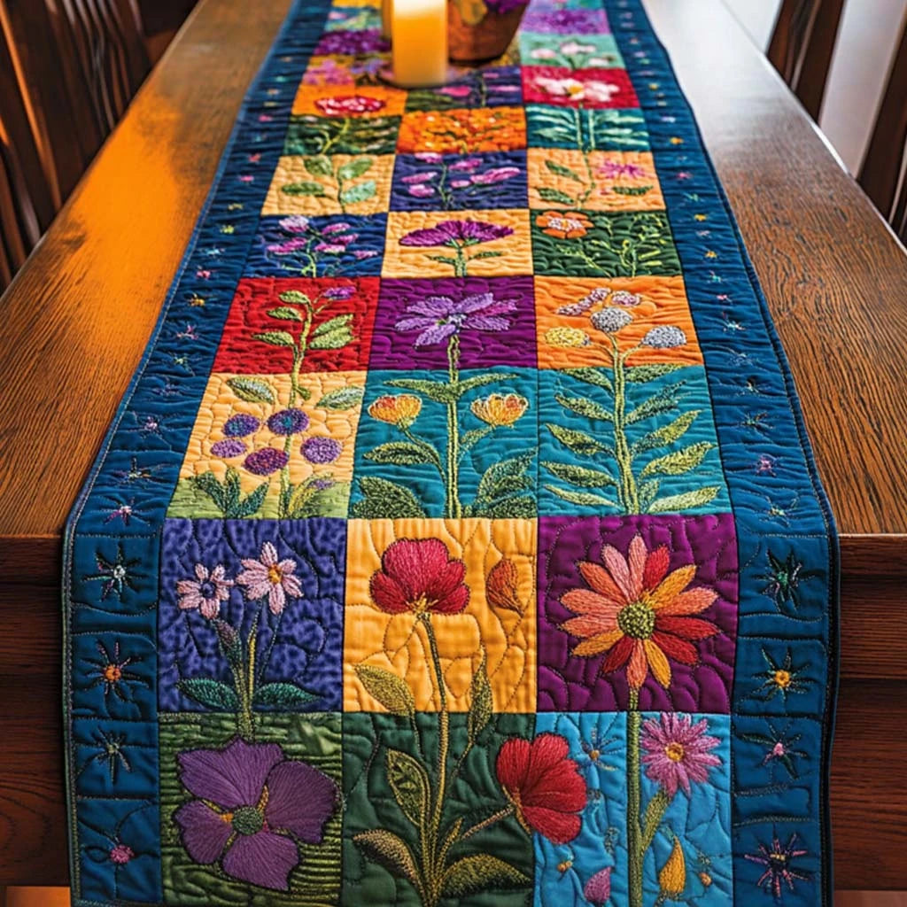 Garden Bloom Quilted Table Runner