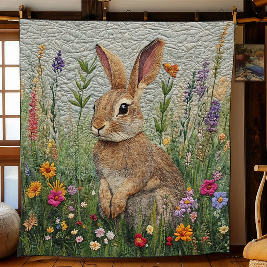 Garden Bunny Quilt Blanket
