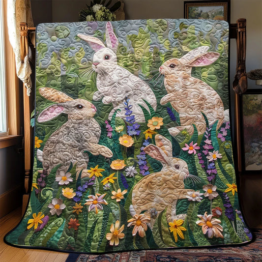 Garden Bunny Quilt Blanket