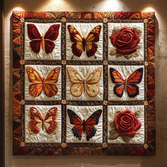 Garden Butterfly Quilt Blanket