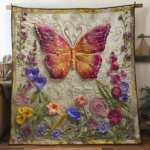 Garden Butterfly Quilt Blanket
