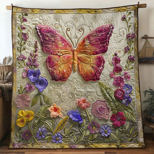 Garden Butterfly Quilt Blanket