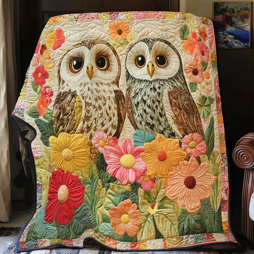 Garden Hoots Quilt Blanket