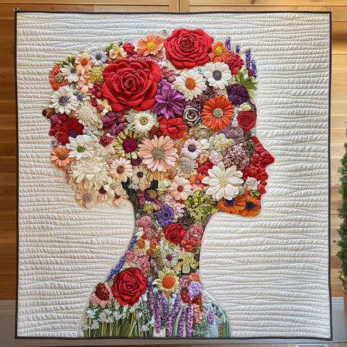 Garden Of Her Soul Quilt Blanket