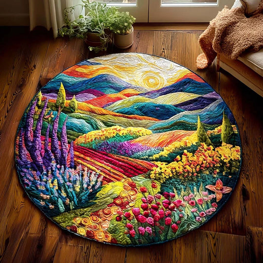 Garden of Light Quilted Round Mat