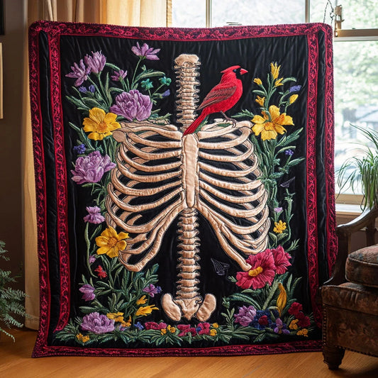 Garden Ribcage Quilt Blanket