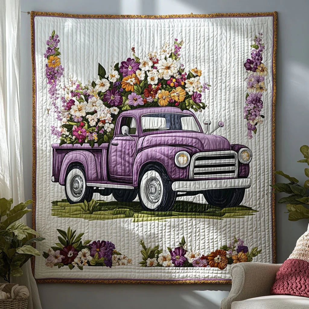 Garden Truck Quilt Blanket