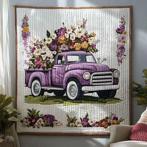 Garden Truck Quilt Blanket